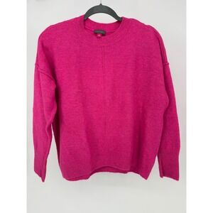 Vince‎ Camuto Bright Pink Knit Crew Neck Sweater Size S
